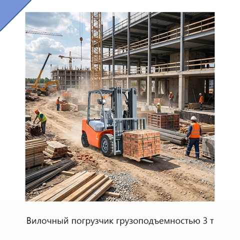 Вилочный погрузчик грузоподъемностью 3 т