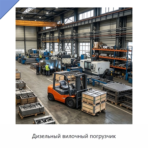 Дизельный вилочный погрузчик