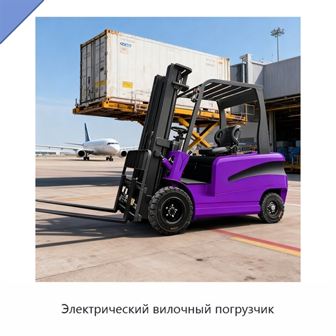 Электрический вилочный погрузчик