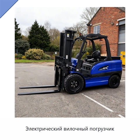 Электрический вилочный погрузчик