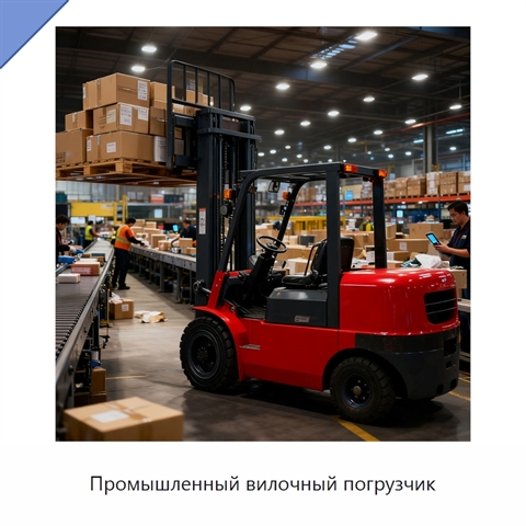 Промышленный вилочный погрузчик