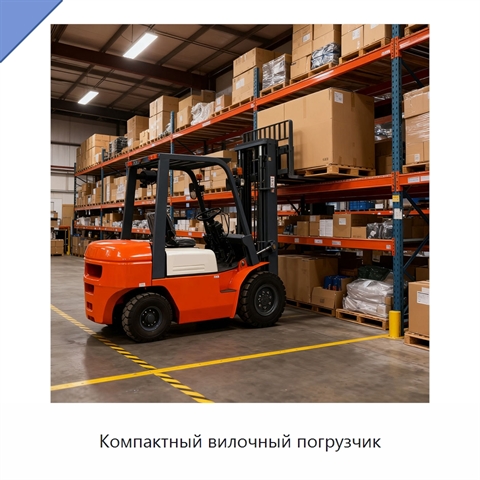 Компактный вилочный погрузчик