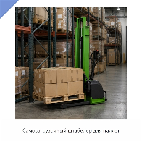 Самозагрузочный штабелер для паллет