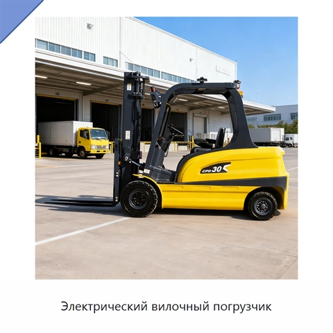Электрический вилочный погрузчик