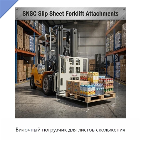 Вилочный погрузчик для листов скольжения