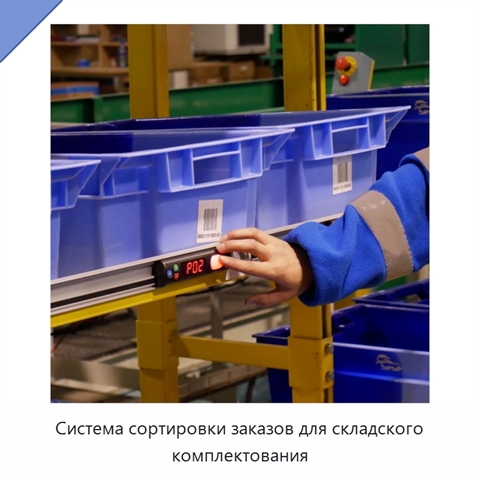 Система сортировки заказов для складского комплектования