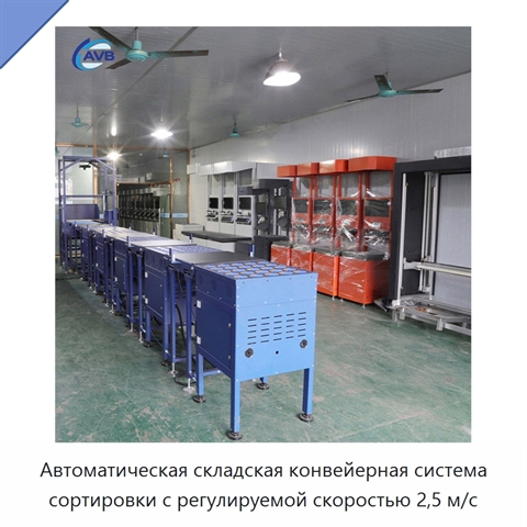 Автоматическая складская конвейерная система сортировки с регулируемой скоростью 2,5 м/с