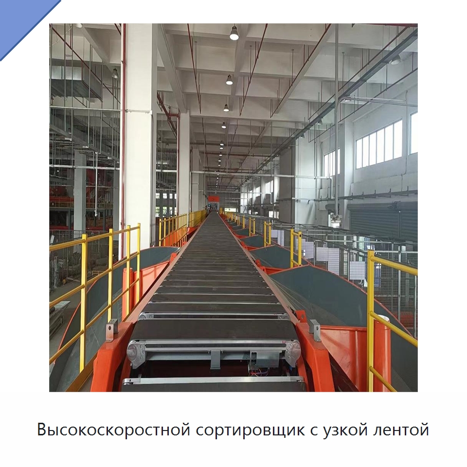 Высокоскоростной сортировщик с узкой лентой — Сортировочный конвейер