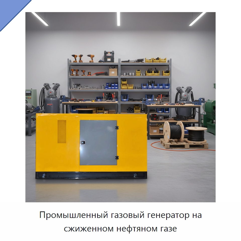 Промышленный газовый генератор на сжиженном нефтяном газе — Газотурбинные генераторы