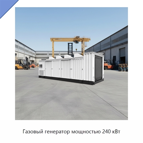 Газовый генератор мощностью 240 кВт