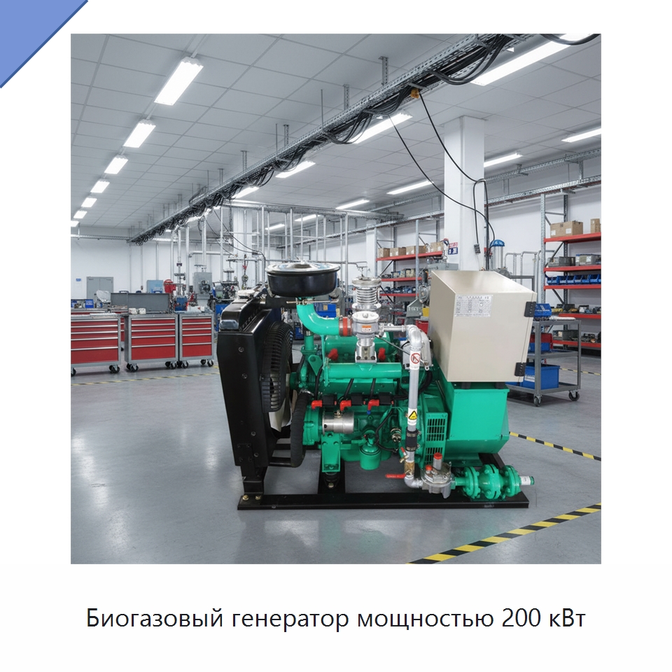 Биогазовый генератор мощностью 200 кВт — Газотурбинные генераторы