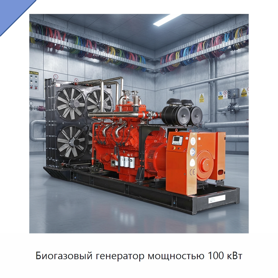 Биогазовый генератор мощностью 100 кВт — Газотурбинные генераторы