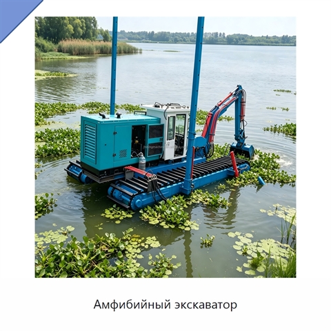 Амфибийный экскаватор