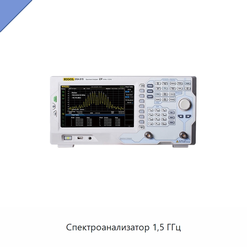 Спектроанализатор 1,5 ГГц — Приборы для электрических испытаний