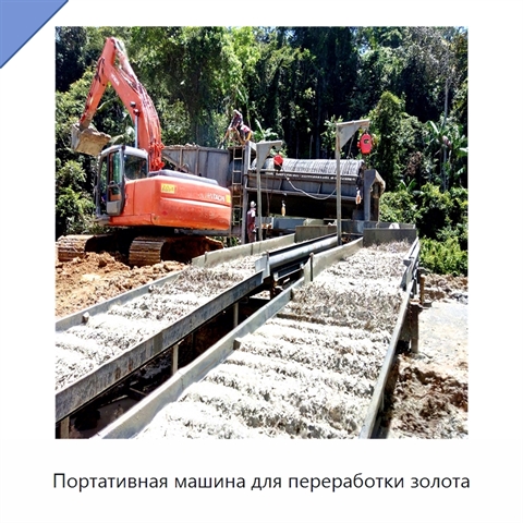 Портативная машина для переработки золота