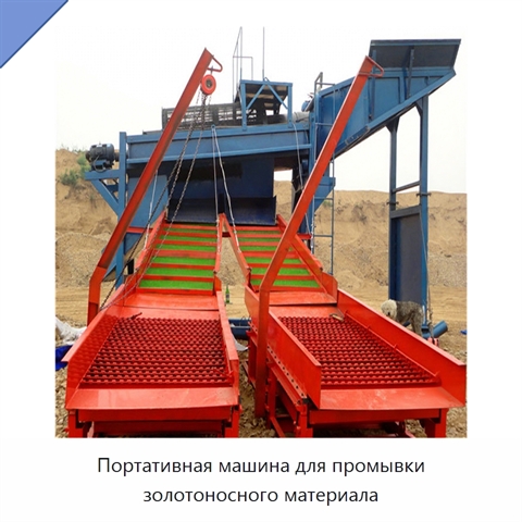 Портативная машина для промывки золотоносного материала