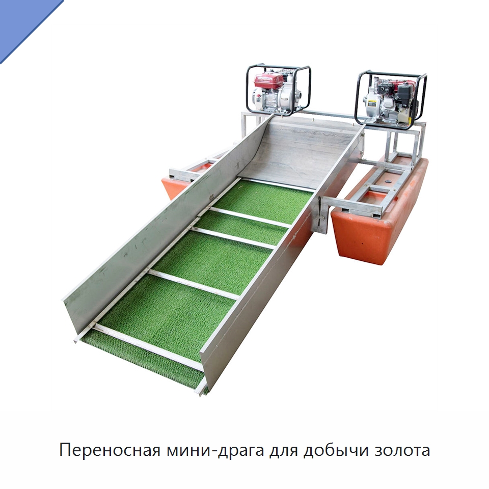 Переносная мини-драга для добычи золота — Горнодобывающее оборудование