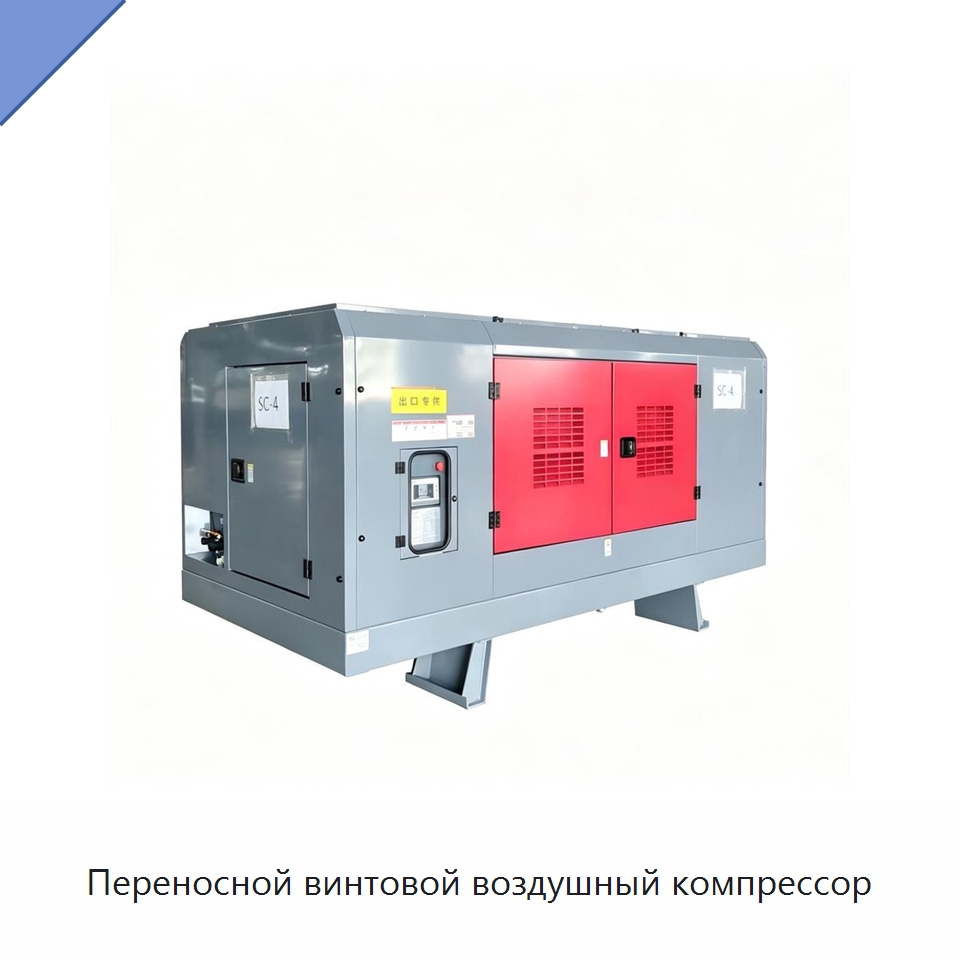 Переносной винтовой воздушный компрессор — Промышленные компрессоры