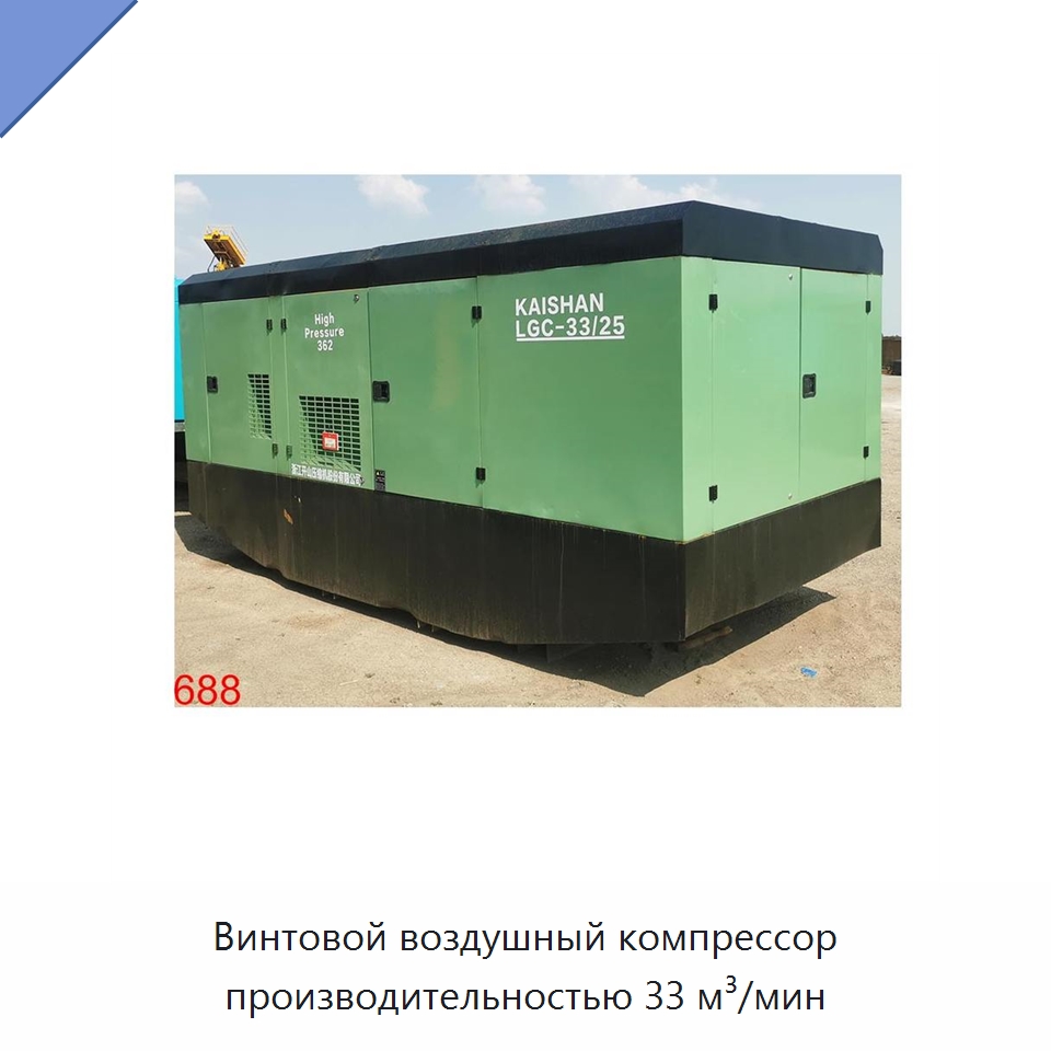 Винтовой воздушный компрессор производительностью 33 м³/мин — Промышленные компрессоры