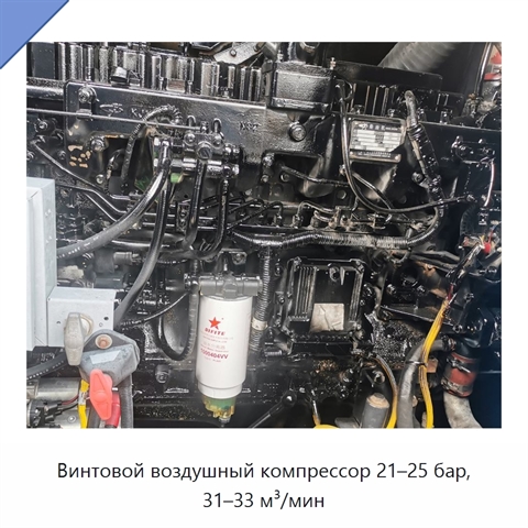 Винтовой воздушный компрессор 21–25 бар, 31–33 м³/мин