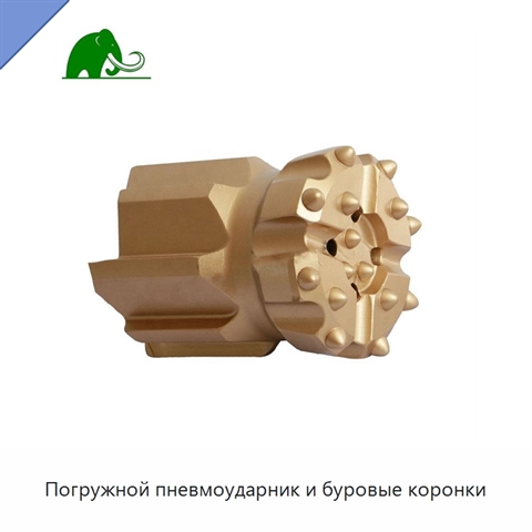 Погружной пневмоударник и буровые коронки