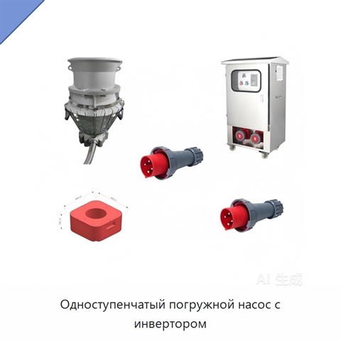 Одноступенчатый погружной насос с инвертором