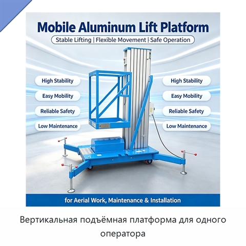 Вертикальная подъёмная платформа для одного оператора