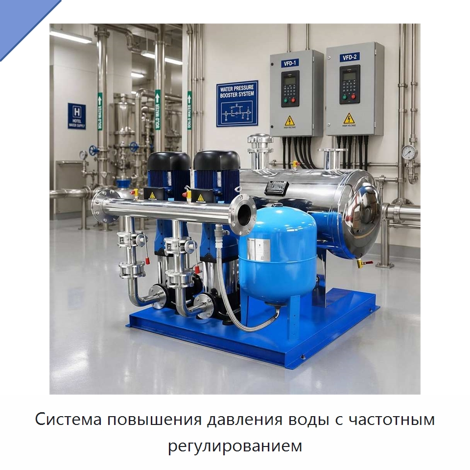 Система повышения давления воды с частотным регулированием — Насосы