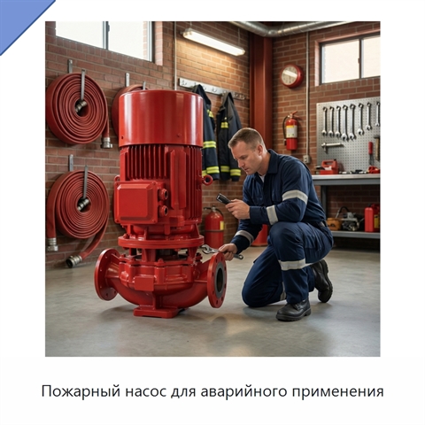 Пожарный насос для аварийного применения