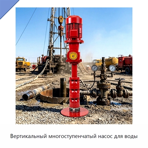 Вертикальный многоступенчатый насос для воды