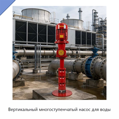 Вертикальный многоступенчатый насос для воды