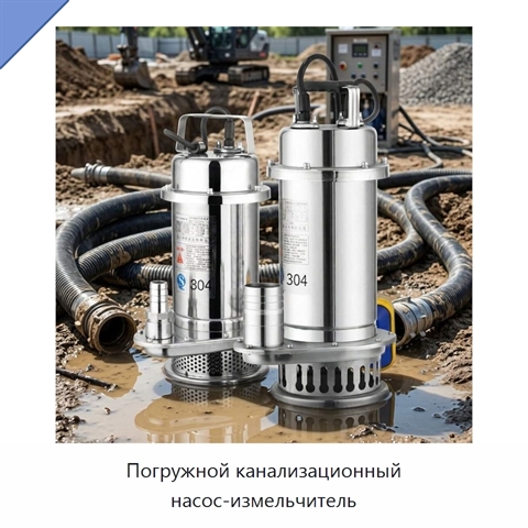 Погружной канализационный насос-измельчитель