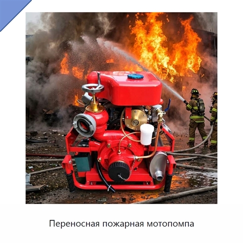 Переносная пожарная мотопомпа
