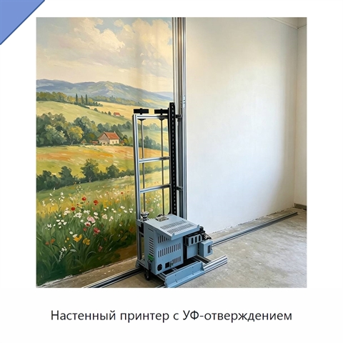 Настенный принтер с УФ-отверждением