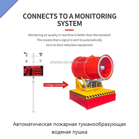 Автоматическая пожарная туманообразующая водяная пушка