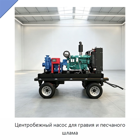 Центробежный насос для гравия и песчаного шлама