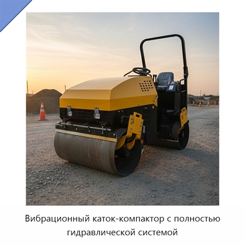 Вибрационный каток-компактор с полностью гидравлической системой