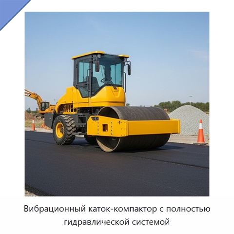 Вибрационный каток-компактор с полностью гидравлической системой