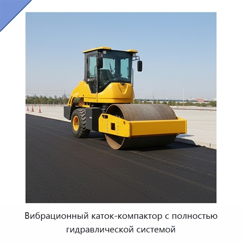 Вибрационный каток-компактор с полностью гидравлической системой