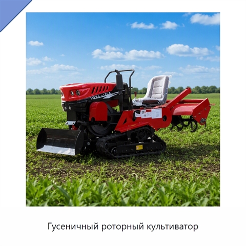 Гусеничный роторный культиватор