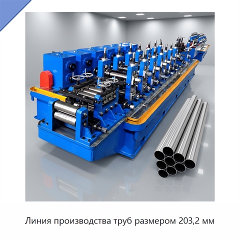 Линия производства труб размером 203,2 мм