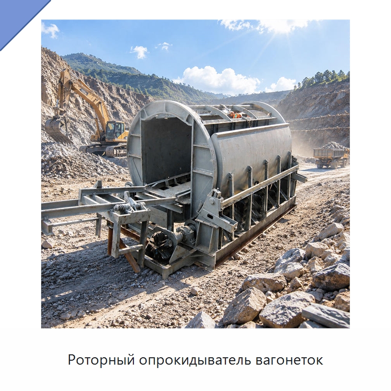 Роторный опрокидыватель вагонеток — Горнодобывающее оборудование