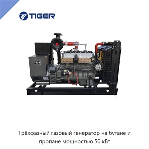 Трёхфазный газовый генератор на бутане и пропане мощностью 50 кВт
