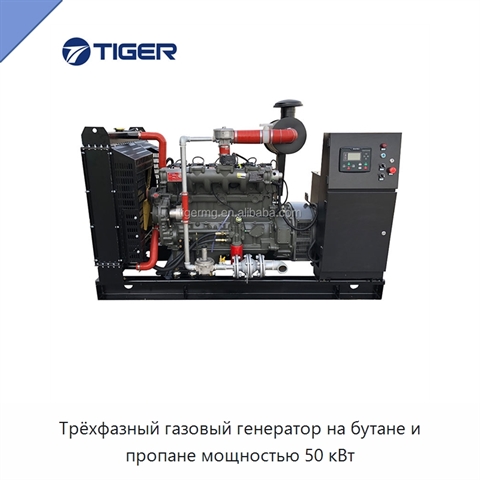 Трёхфазный газовый генератор на бутане и пропане мощностью 50 кВт