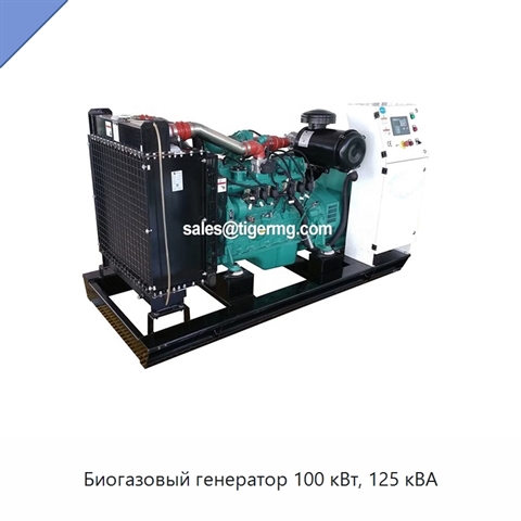 Биогазовый генератор 100 кВт, 125 кВА