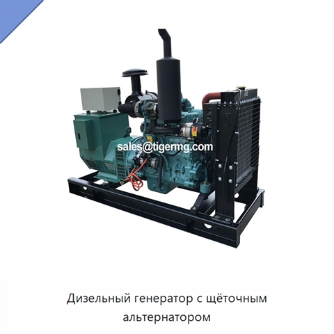 Дизельный генератор с щёточным альтернатором