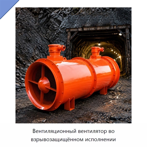 Вентиляционный вентилятор во взрывозащищённом исполнении