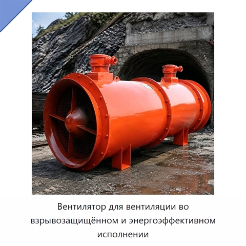 Вентилятор для вентиляции во взрывозащищённом и энергоэффективном исполнении