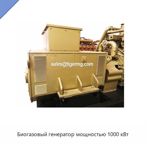 Биогазовый генератор мощностью 1000 кВт