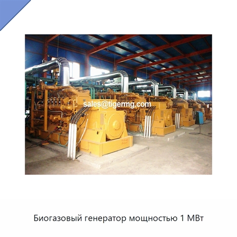 Биогазовый генератор мощностью 1 МВт